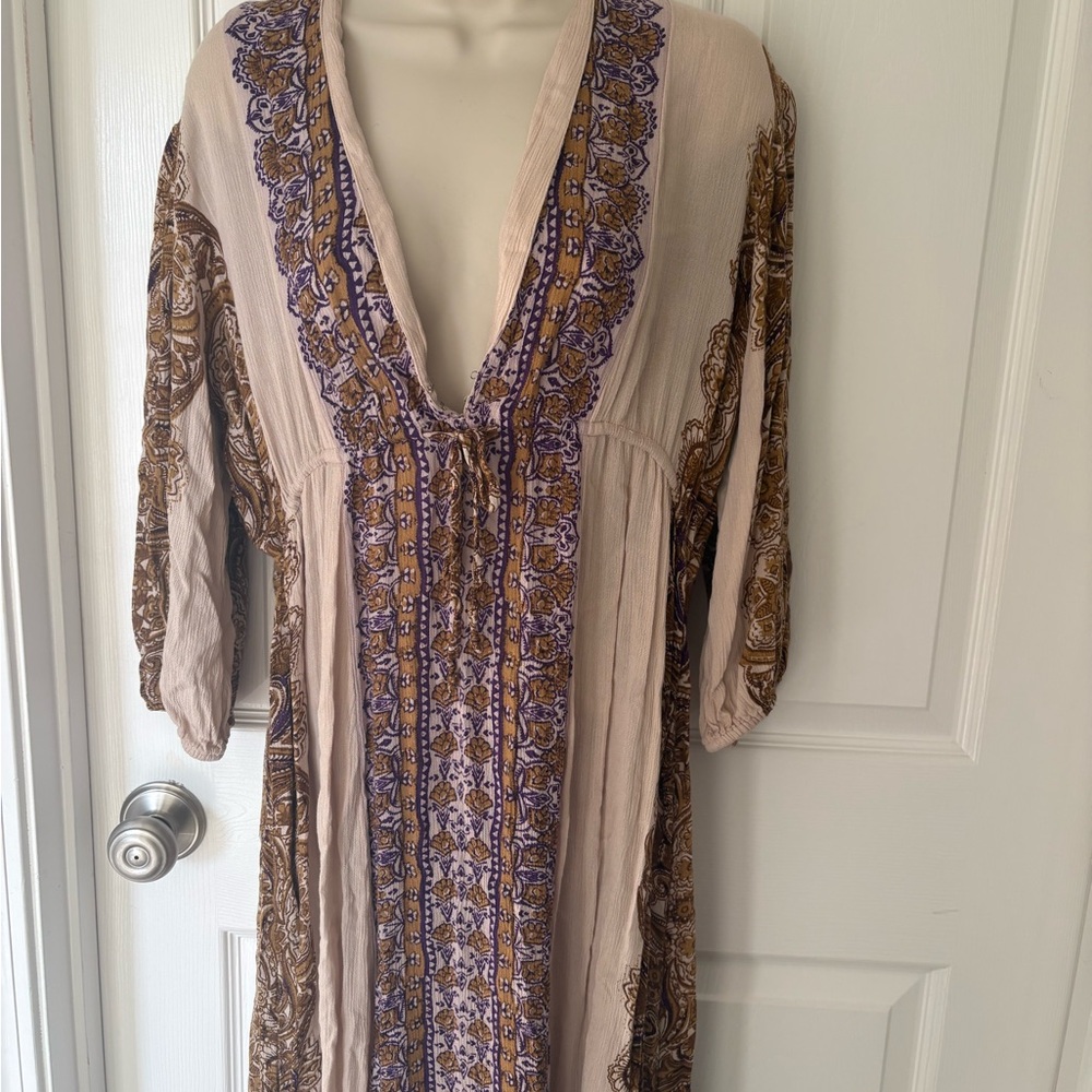 FP Movement by Free People Purple and Brown Patterned Garment